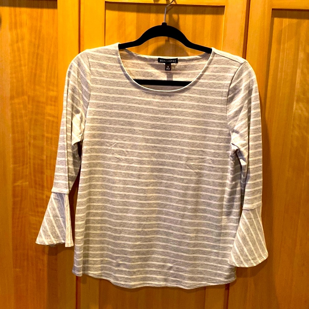 J. Crew Flared Sleeve Top